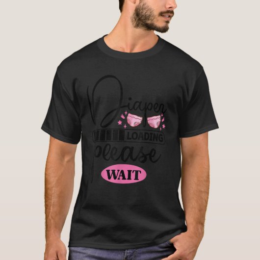 おむつ読み込み中です お待ちください Tシャツ (正面)