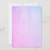 おむつ テディベア ベビーシャワー   招待状 (裏面)