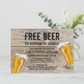 おむつ&ビールパパベビーシャワーパーティー 招待状 (スタンド正面)