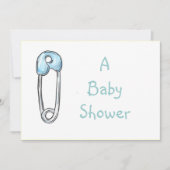 おむつPInのベビーシャワーの招待状 招待状 (正面)