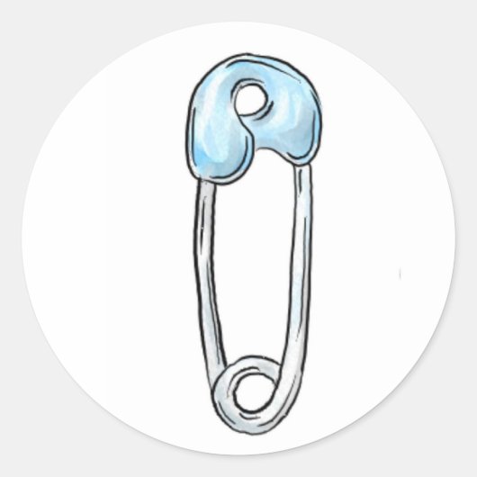 おむつPInスタンプ ラウンドシール (正面)