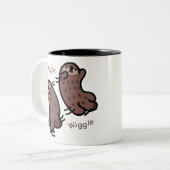 おむりラッコ ツートーンマグカップ (正面左)