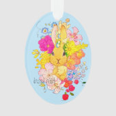 おめかし✿ウサギ オーナメント (正面)