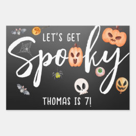 おめちゃくちゃにしようぜ！ハロウィーンの誕生日パーティー ラッピングペーパーシート