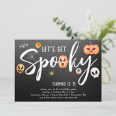 おめちゃくちゃにしようぜ!ハロウィーンの誕生日パーティー 招待状 (スタンド正面)