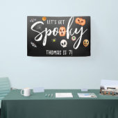 おめちゃくちゃにしようぜ！ハロウィーンの誕生日パーティー 横断幕 (トレードショー)