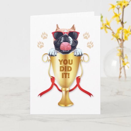 おめでおもしろいとう カード (黄色い花)