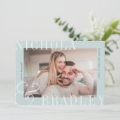 おめでたいニュース | 写真付きエンゲージメントカード 案内状 (スタンド正面)