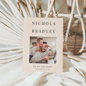 おめでたいニュース | 写真付きエンゲージメントカード 案内状