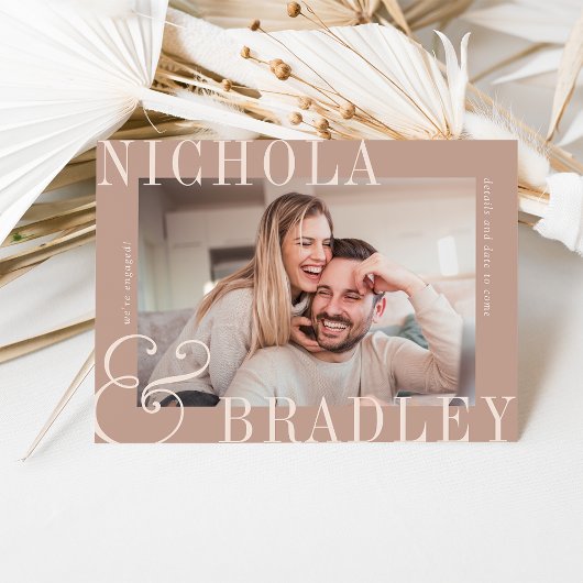 おめでたいニュース | 写真付きエンゲージメントカード 案内状