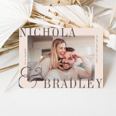 おめでたいニュース | 写真付きエンゲージメントカード 案内状