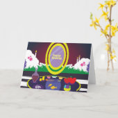 おめでたいノウルーズ　ペルシャの新年のグリーティングカード カード (黄色い花)