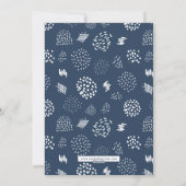 おめでたい年賀状 |ネイビーブルー シーズンカード (裏面)