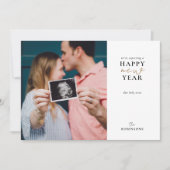 おめでたい新年のホリデー写真カードを期待して シーズンカード (正面)