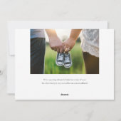 おめでたい新年のホリデー写真カードを期待して シーズンカード (裏面)