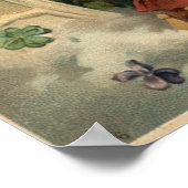 おめでたい新年の子ども吹のトランペット ポスター (角)