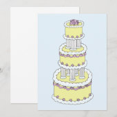 おめでたい日のスタイリッシュなケーキ セーブザデート (正面/裏面)