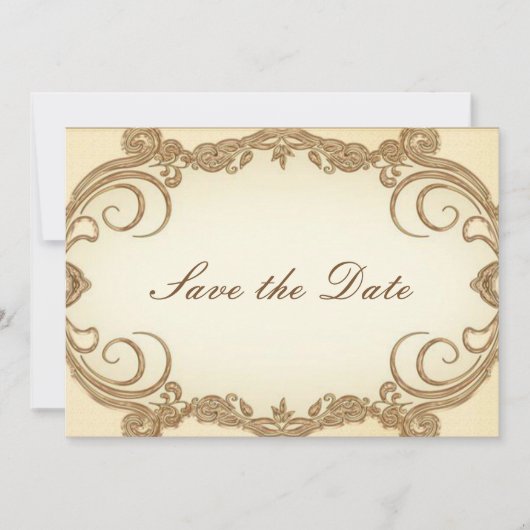 おめでたい日をセーブ　エレガント 招待状 (正面)