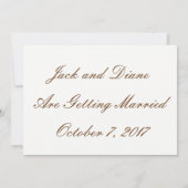 おめでたい日を上品に保存 招待状 (裏面)