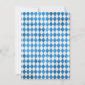 おめでたい日を保存しよう！オクトーバーフェストの結婚式 バイエルン カード (裏面)