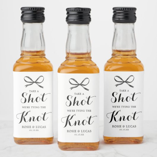 おめでたい結婚式 婚約パーティー リキュールボトルラベル (ボトル)