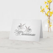 おめでたい結婚記念日おめでとうございます カード (黄色い花)