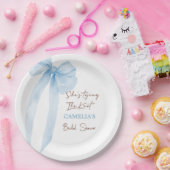 おめでたい！ ブルー ブライダルシャワー ペーパープレート (パーティー)