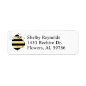 おめでたママBee めがね return address ラベル (正面)