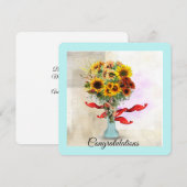 おめでとうあいさつフラットカード (正面/裏面)