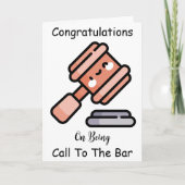 おめでとうおもしろいカードをバーに呼び出す カード (正面)