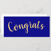 おめでとうおもしろいス鮮やかクリッ王室のクの背景(青) (正面/裏面)