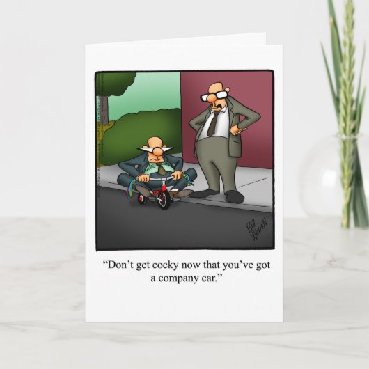 おめでとうおもしろいプロモーショングリーティングカード カード (正面)