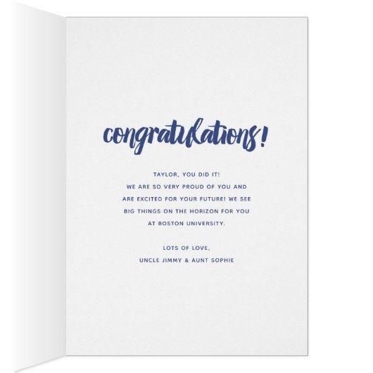 おめでとうおもしろい卒業おめでとう (内側 (右))