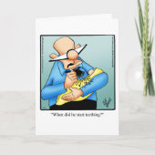 おめでとうおもしろい男の赤ちゃんカード「斑点」 カード (正面)