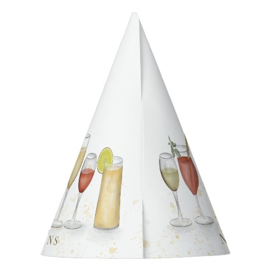 おめでとうお洒落かわいいおもしろいカクテルパーティー パーティーハット (裏面)