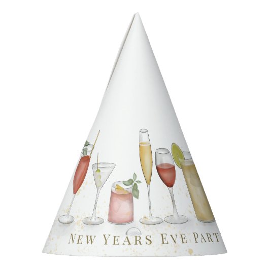 おめでとうお洒落かわいいおもしろいカクテルパーティー パーティーハット (左)