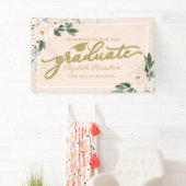 おめでとうから大学院赤面フローラのパーティー 横断幕 (インサイチュ)