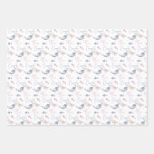 おめでとうが鳥のラッピングシート ラッピングペーパーシート (正面)