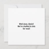 おめでとうがItマンガ猫ユーモアカードを壊した カード (裏面)