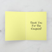 おめでとうございますが、お見舞いのおばあさん付きのカード サンキューカード (内部)