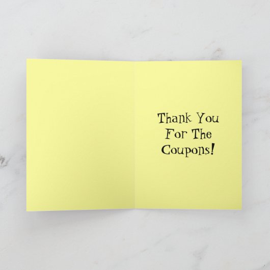 おめでとうございますが、お見舞いのおばあさん付きのカード サンキューカード (内部)