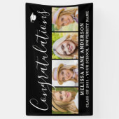 おめでとうございますカスタム卒業4写真卒業 横断幕 (縦)