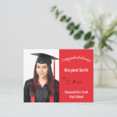 おめでとうございますカスタム大学院フォトイヤー学校 ポストカード (スタンド正面)