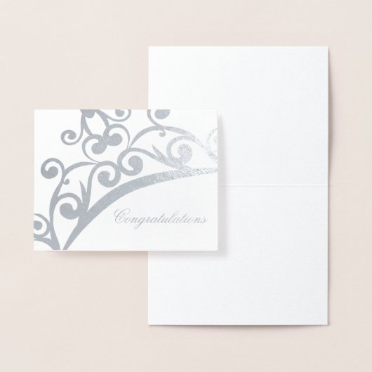 おめでとうございますカードのページクラウン 箔カード (ディスプレー)