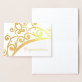 おめでとうございますカードのページクラウン 箔カード (ディスプレー)