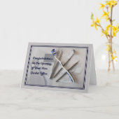 おめでとうございますカード新しい歯科医院 カード (黄色い花)