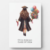 おめでとうございますガールウォーター卒業 フォトプラーク (正面)