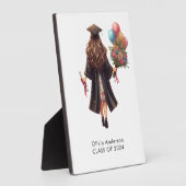 おめでとうございますガールウォーター卒業 フォトプラーク (側面)