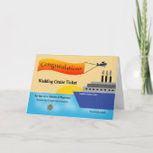 おめでとうございますクルーズ結婚船のグリーティングカード カード (正面)