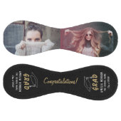 おめでとうございますグラッドブラック卒業2写真 ソフトボール (パネル)